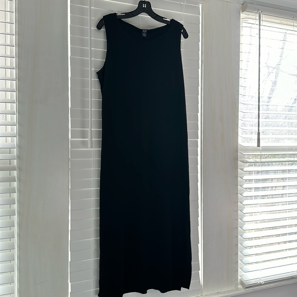 Gap Long Sleeveless Dress, Black